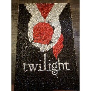 Bedazzled Twilight Paperback Book Rhinestones Handmade READ